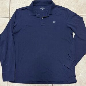 Vineyard Vines Youth Navy Long Sleeve Polo Shirt